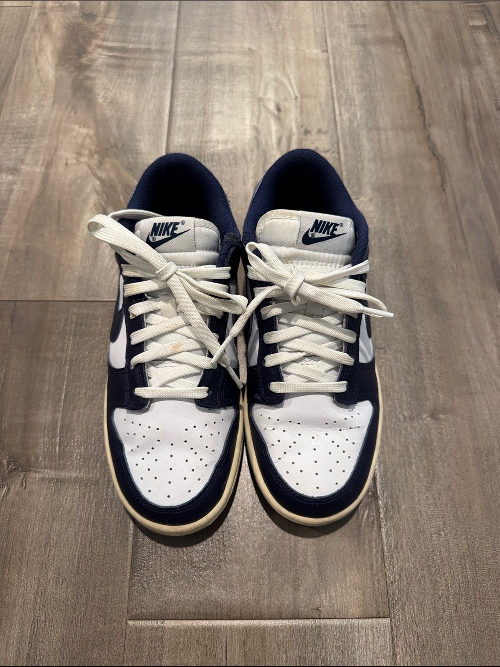 Nike dunks Sneakers in Navy and White